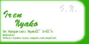 iren nyako business card